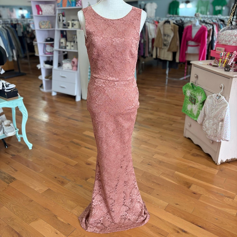 BALTICBØRN Copper Lace Maxi Dress S